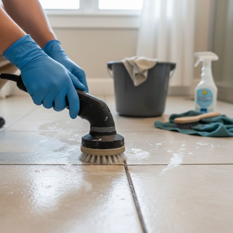Tile Grout Cleaning detail